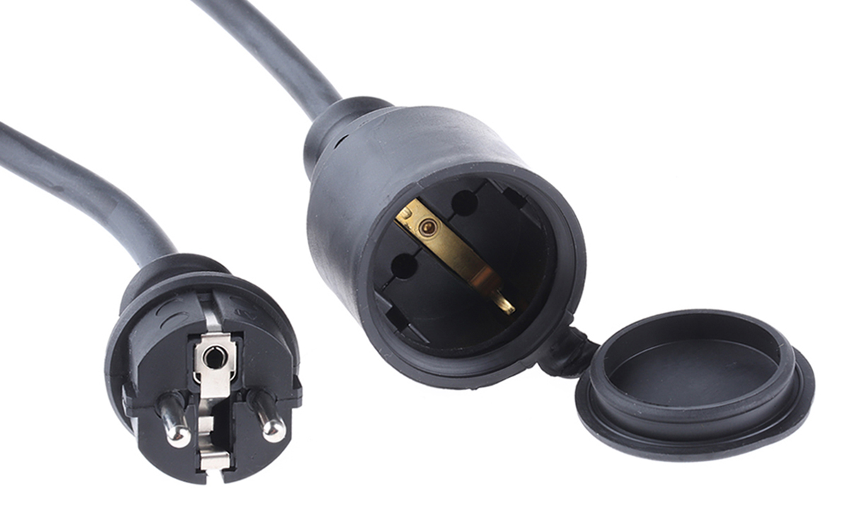 Kopp 25 m 1 Socket Type F - German Schuko Extension Lead, 250V, IP20