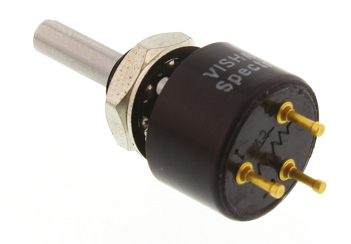 140b00103b10 Vishay 140 10 kΩ Rotary Potentiometer 1-Turns 1-Gang Panel Mount, 140B00103B10