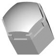 Polymer Optics, Modular LED Optics Series LED Optic & Holder Kit Lambertian Beam