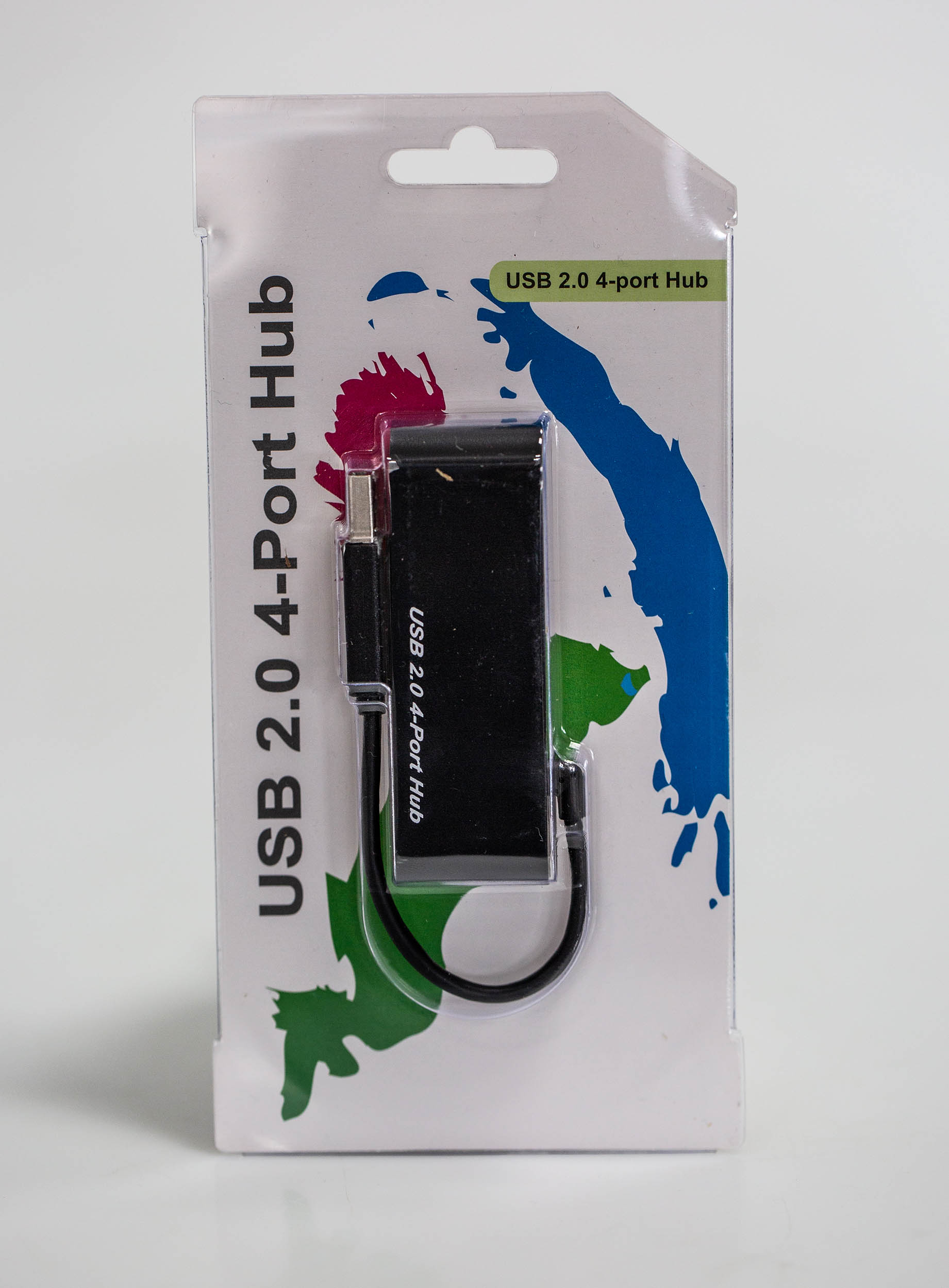 RS PRO 4 Port USB 2.0 USB Hub, USB Bus Powered, 24 mm 15 mm 81.9mm