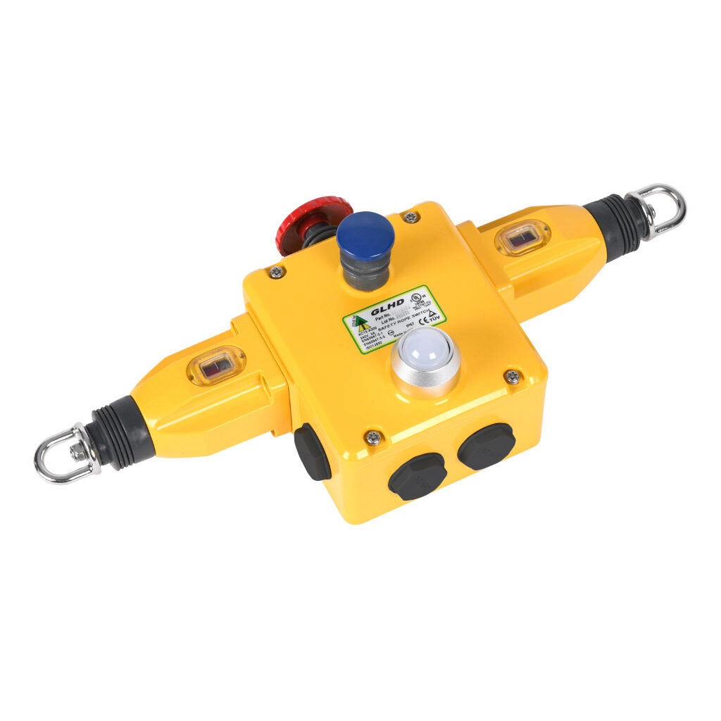IDEM GLHD Rope Pull Switch 80 m, Horizontal, 2 NO/4 NC