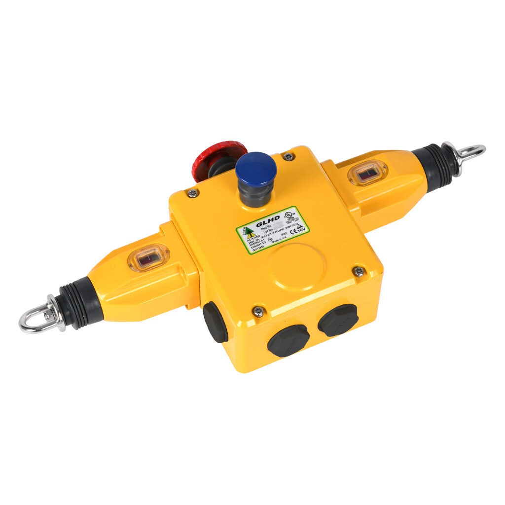 IDEM GLHD Rope Pull Switch 80 m, Horizontal, 2 NO/4 NC