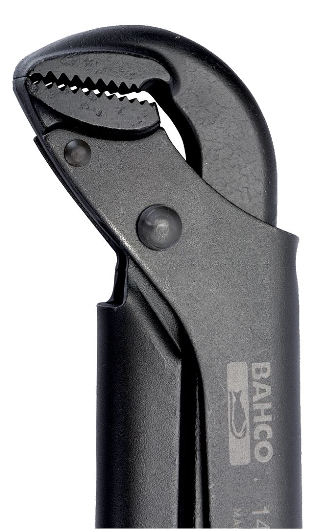 1410 Bahco Pipe Wrench, 320 mm Overall, 1 in Jaw Capacity, Plastic Handle Non-Sparking
