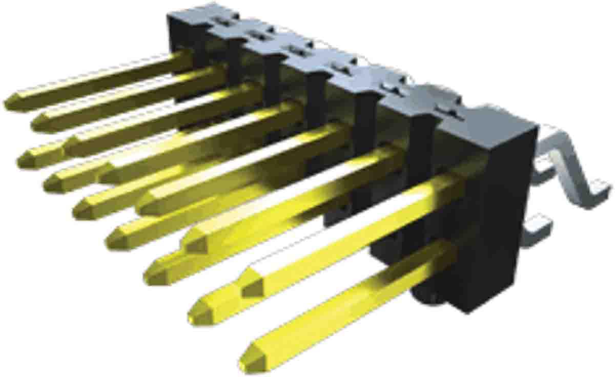Samtec TSM Series Vertical Surface Pin Header, 12 Contact(s), 2.54 mm Pitch, 2 Row, Unshrouded