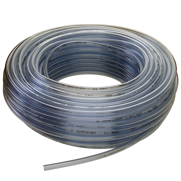 141633 TRICOFLEX CRISTAL Polyvinyl Chloride Polyvinyl Chloride, Hose Pipe, 20 mm ID, 26 mm OD, Clear, 50 m
