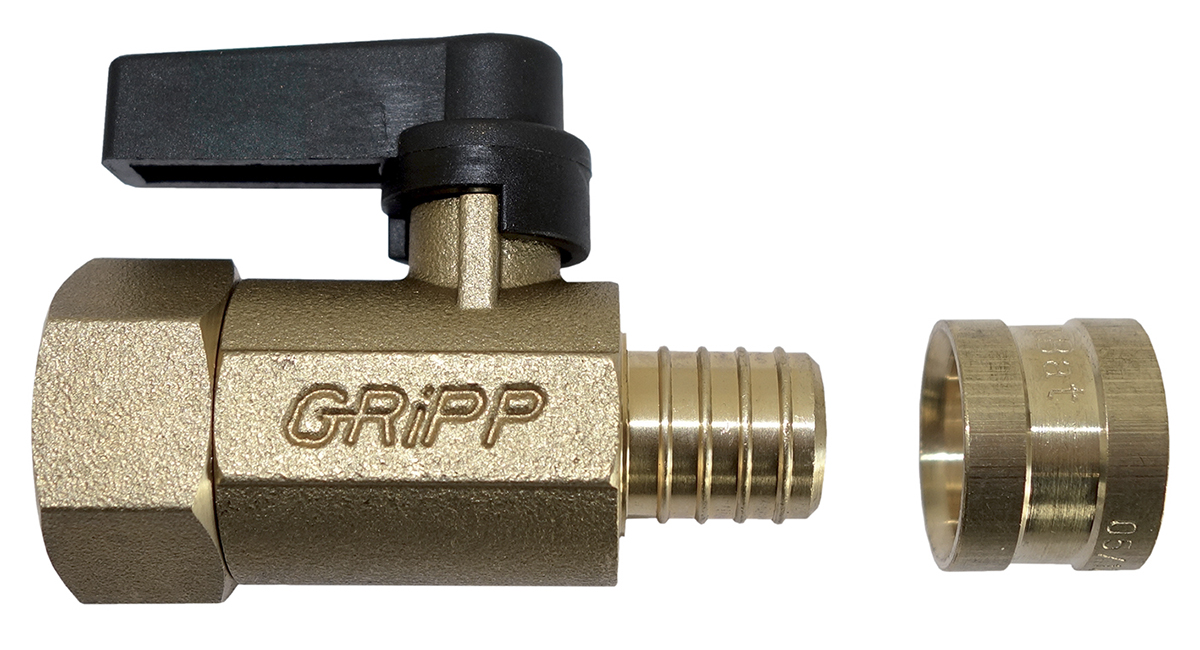 Watts Brass Pipe Fitting Compression, Male Metric 1/2 in to Male