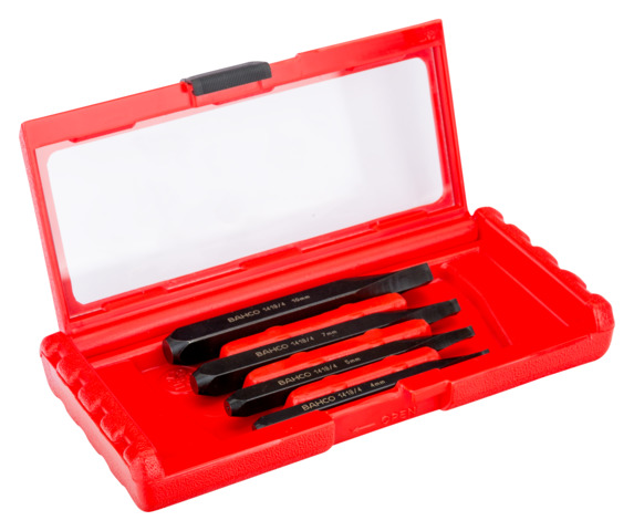 Bahco 4 piece Plastic Stainless Steel Screw Extractor Set