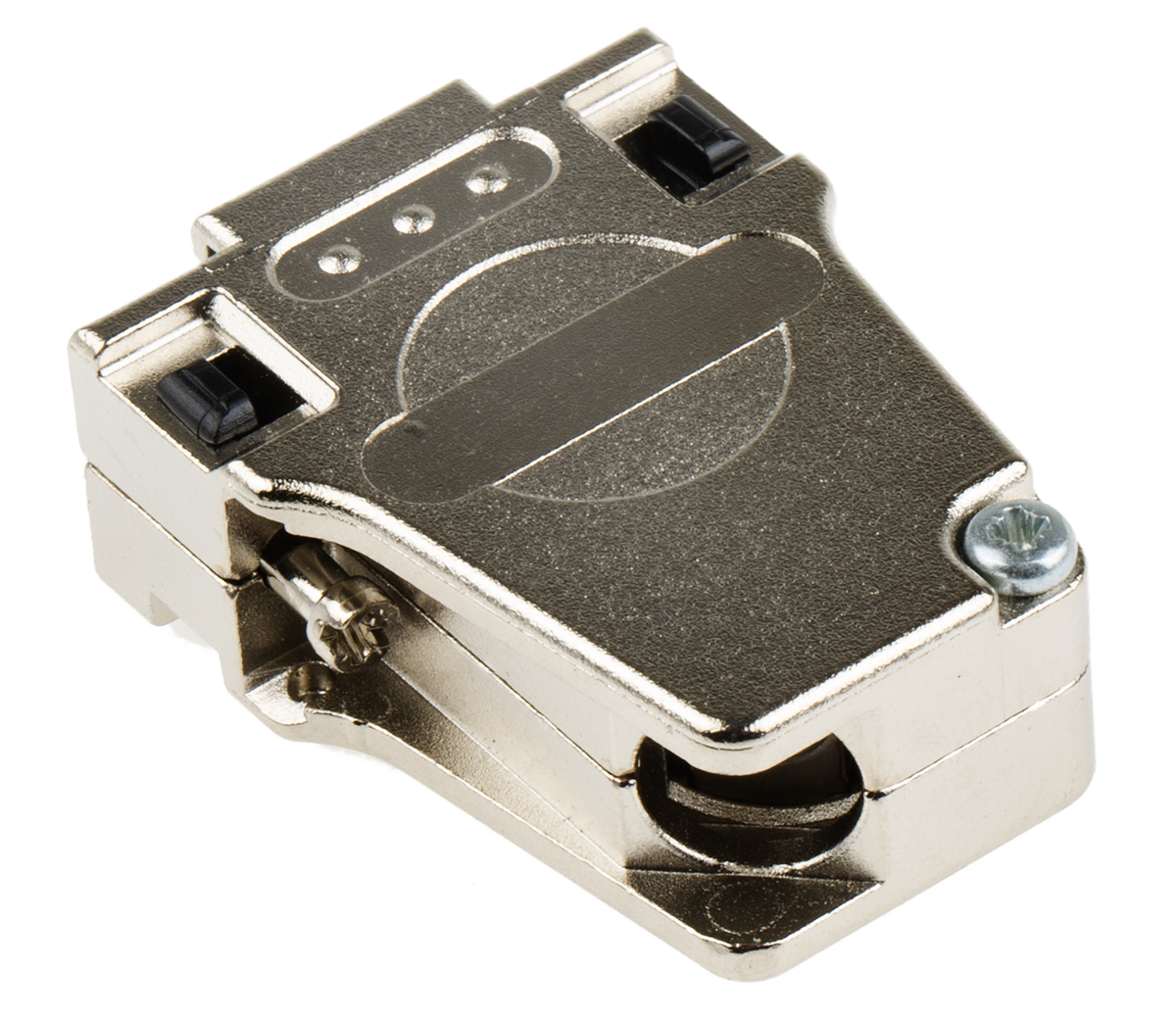 Phoenix Contact DSSC Series Die Cast Zinc Right Angle D-Sub Backshell, 9 Way Strain Relief