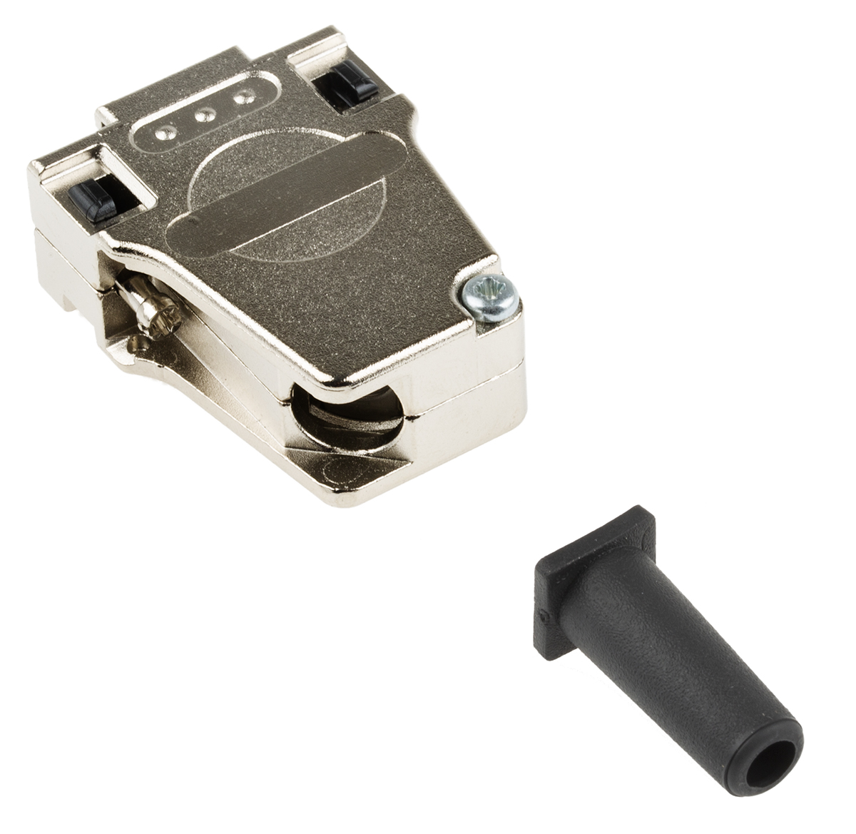 1419723 Phoenix Contact DSSC Series Die Cast Zinc Right Angle D-Sub Backshell, 9 Way Strain Relief