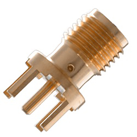 Cinch 142 Series PCB Female SMA, 50 Ω, Straight Body Solder