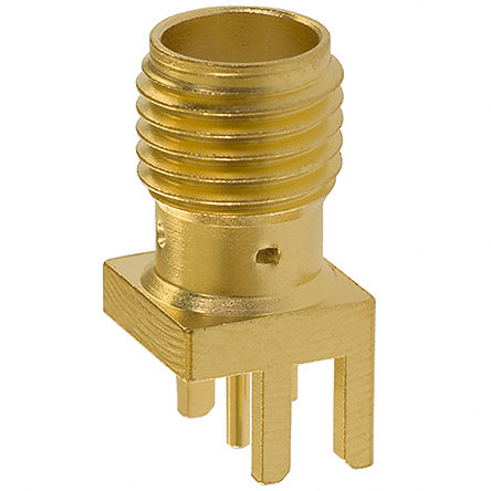 Cinch 142 Series Edge Female SMA, 50 Ω, Straight Body Solder