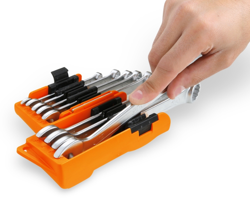142sc9i BETA 9-Piece Ratchet Spanner Set, 8 mm, 17 mm, 12 mm, 15 mm, 14 mm, 13 mm, 19 mm, 11 mm, 10 mm, Chrome Vanadium Steel
