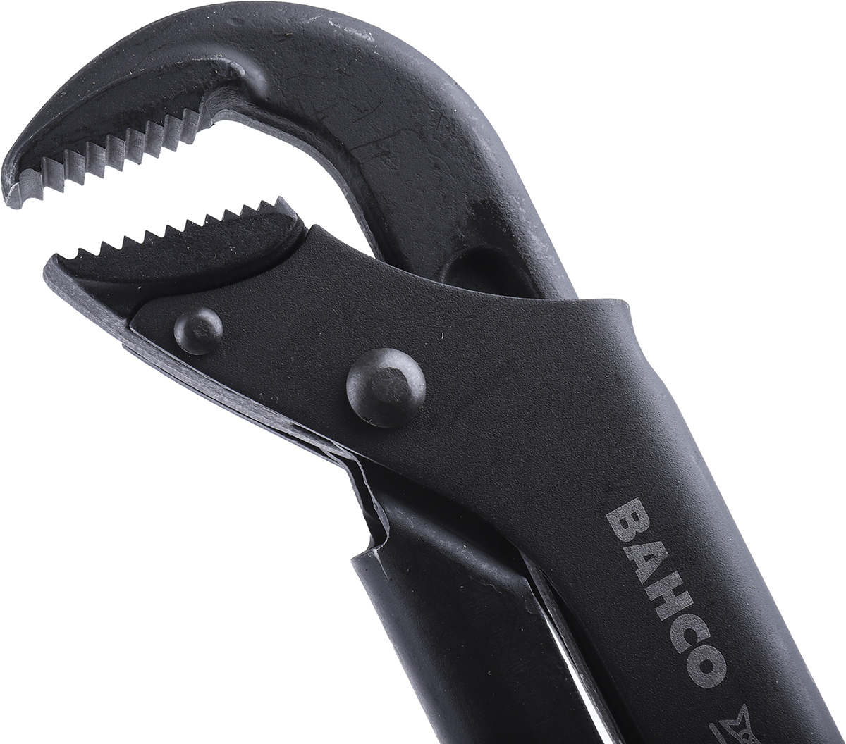 1420 Bahco Pipe Wrench, 430mm Overall, 65 mm Jaw Capacity, Bi-Material Handle Non-Sparking