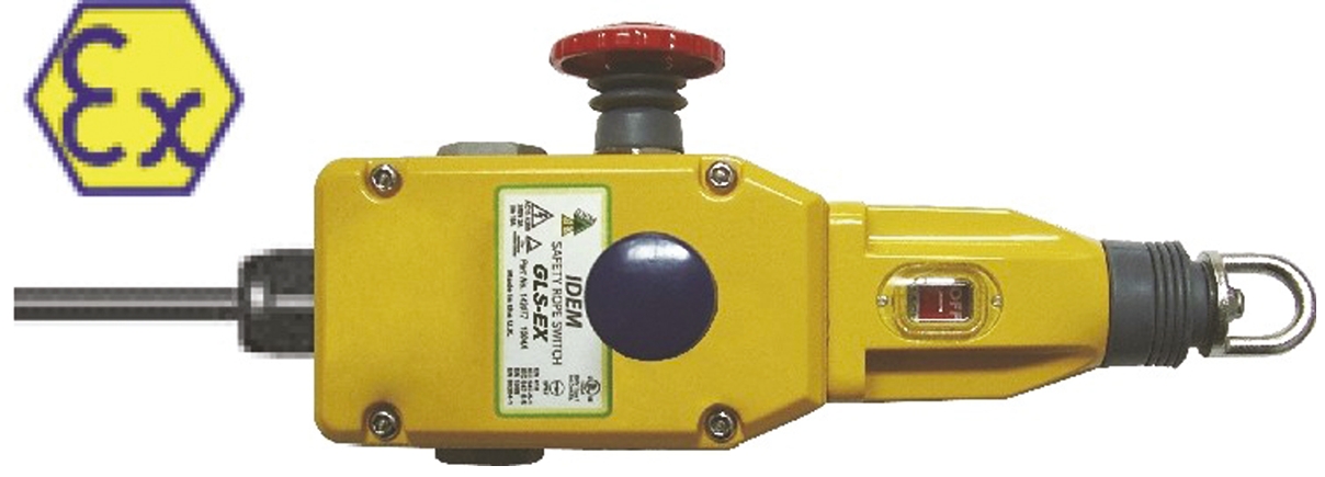 IDEM GLS-Ex Rope Pull Switch 239 mm, Straight