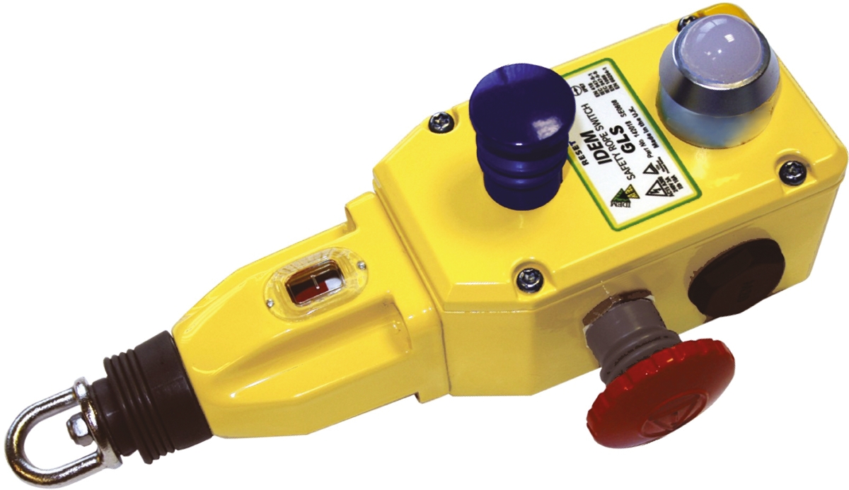 IDEM GLS Rope Pull Switch 239 mm, Straight, 2 NO/2 NC