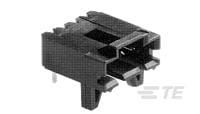 TE Connectivity AMPMODU Series Right Angle Board PCB Header, 4 Contact(s), 2.54 mm Pitch, 1 Row, Shrouded