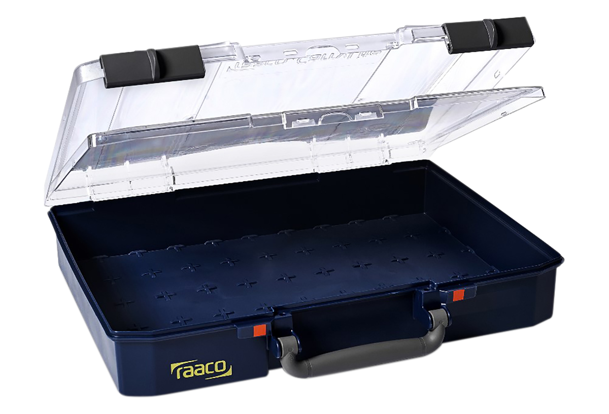 Raaco 80 Cell Blue Polypropylene Adjustable Compartments Compartment Box, 81 mm x 413mm x 330 mm