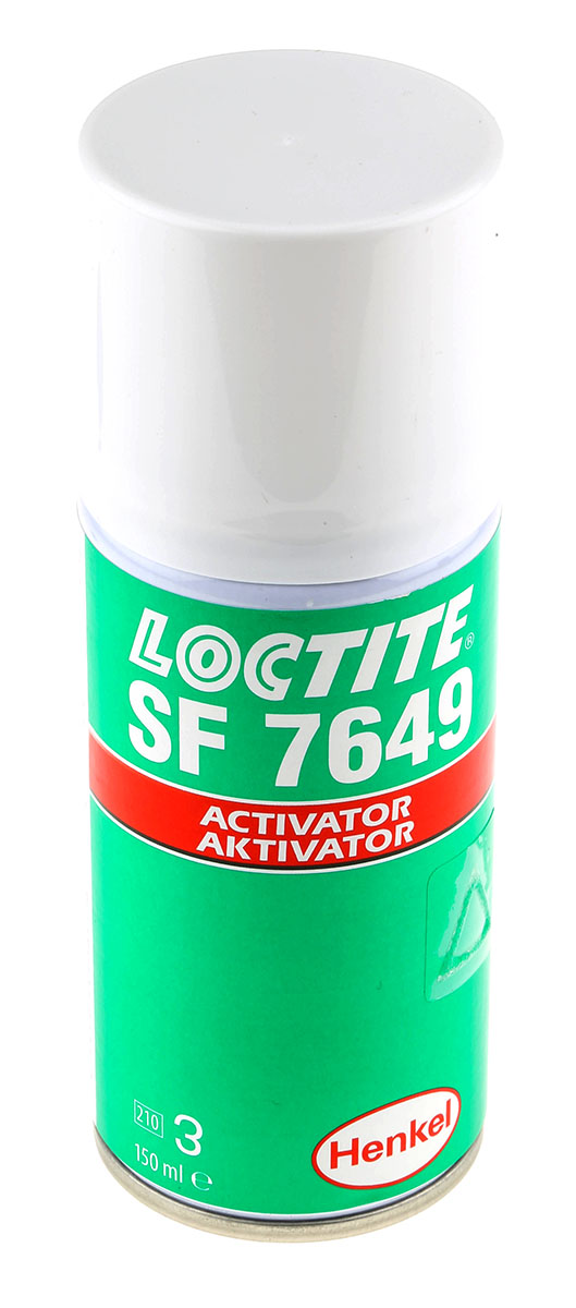 Loctite Green Loctite 7649 Aerosol Adhesive Activator for use with Retaining, Threadlocker, Gasketing, Thread Sealant,