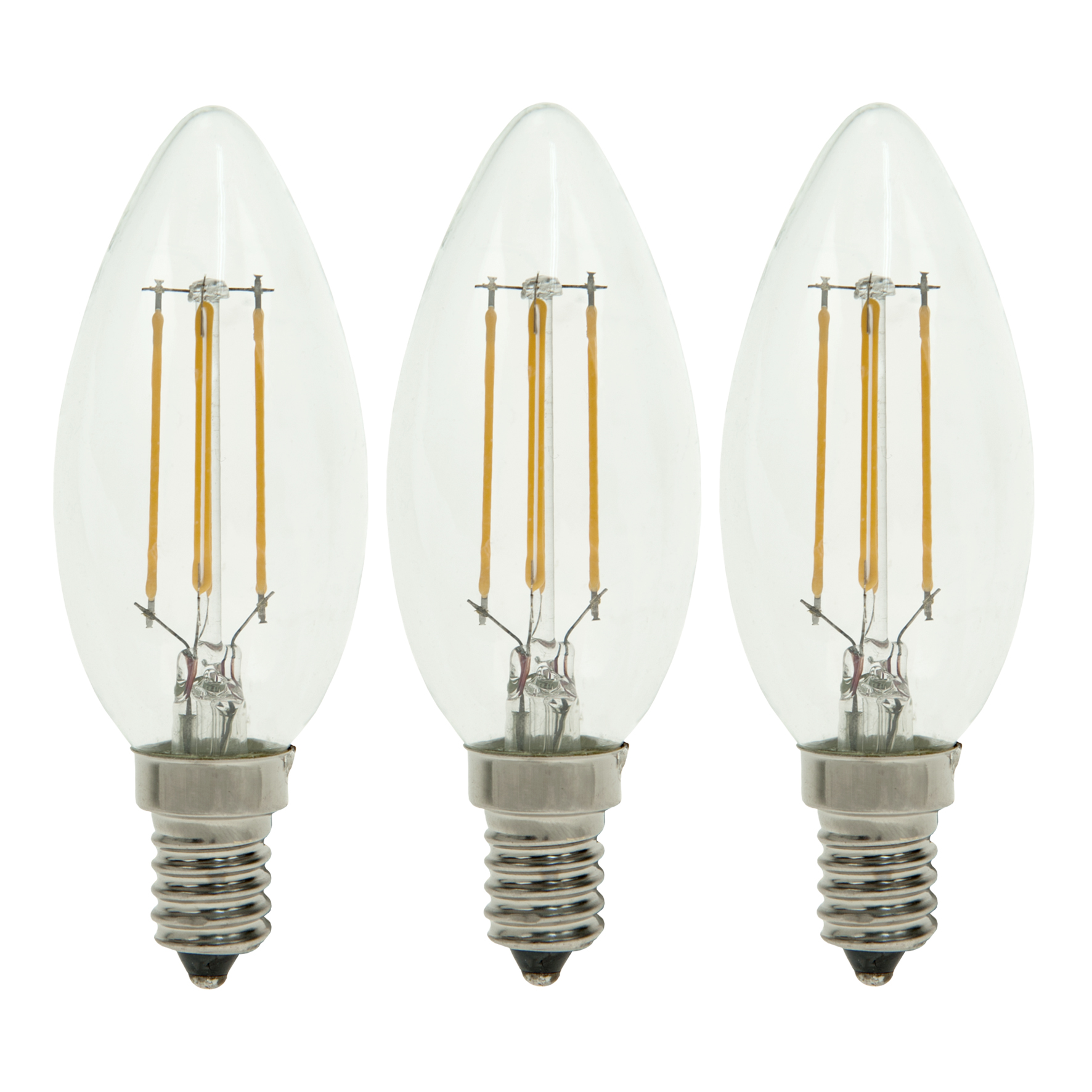 Bailey Electric ECOPACK E14 LED Bulbs, Warm White, Clear, Candle shape