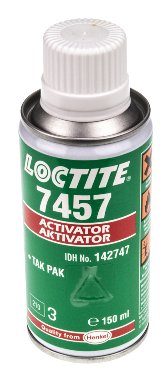 Loctite Colourless 7457 Bottle Adhesive Activator for use with Cyanoacrylate Adhesive, 150 ml