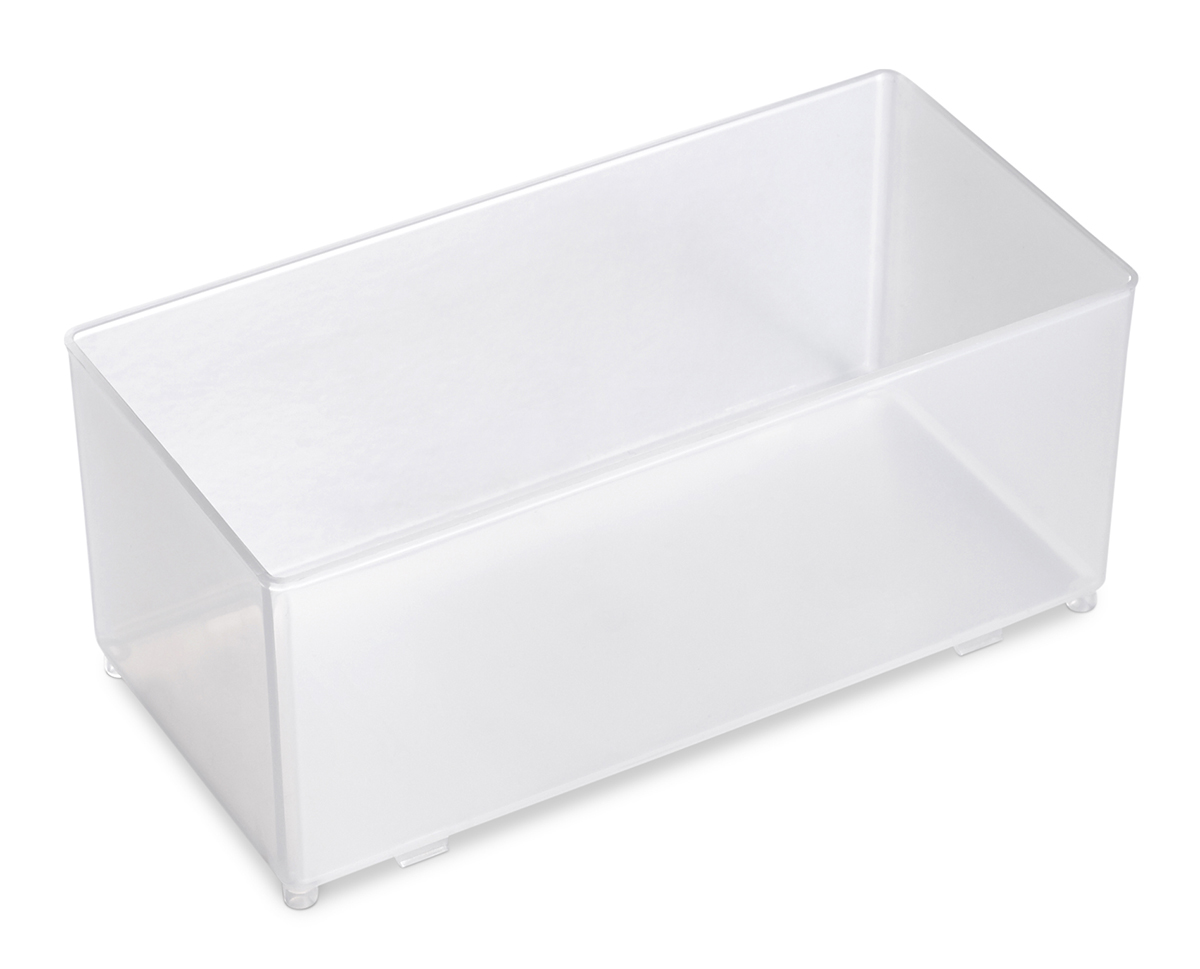 Raaco Transparent Polypropylene Insert, 69 mm x 79mm x 157 mm