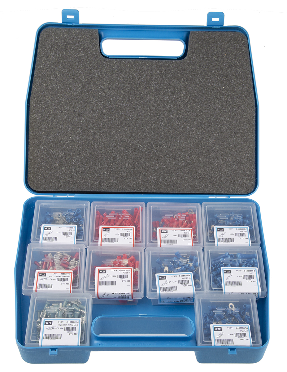TE Connectivity Plasti-Grip Terminal and Splices Bootlace Ferrule Crimp Terminal Kit
