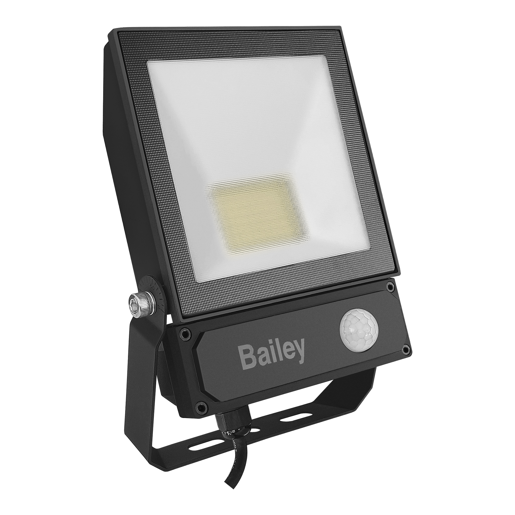 142978 Bailey Electric & Electronics bv Slim II PIR Included LED Floodlight, 1 LED, 50 W Black, 5500 lm, IP65, 240V