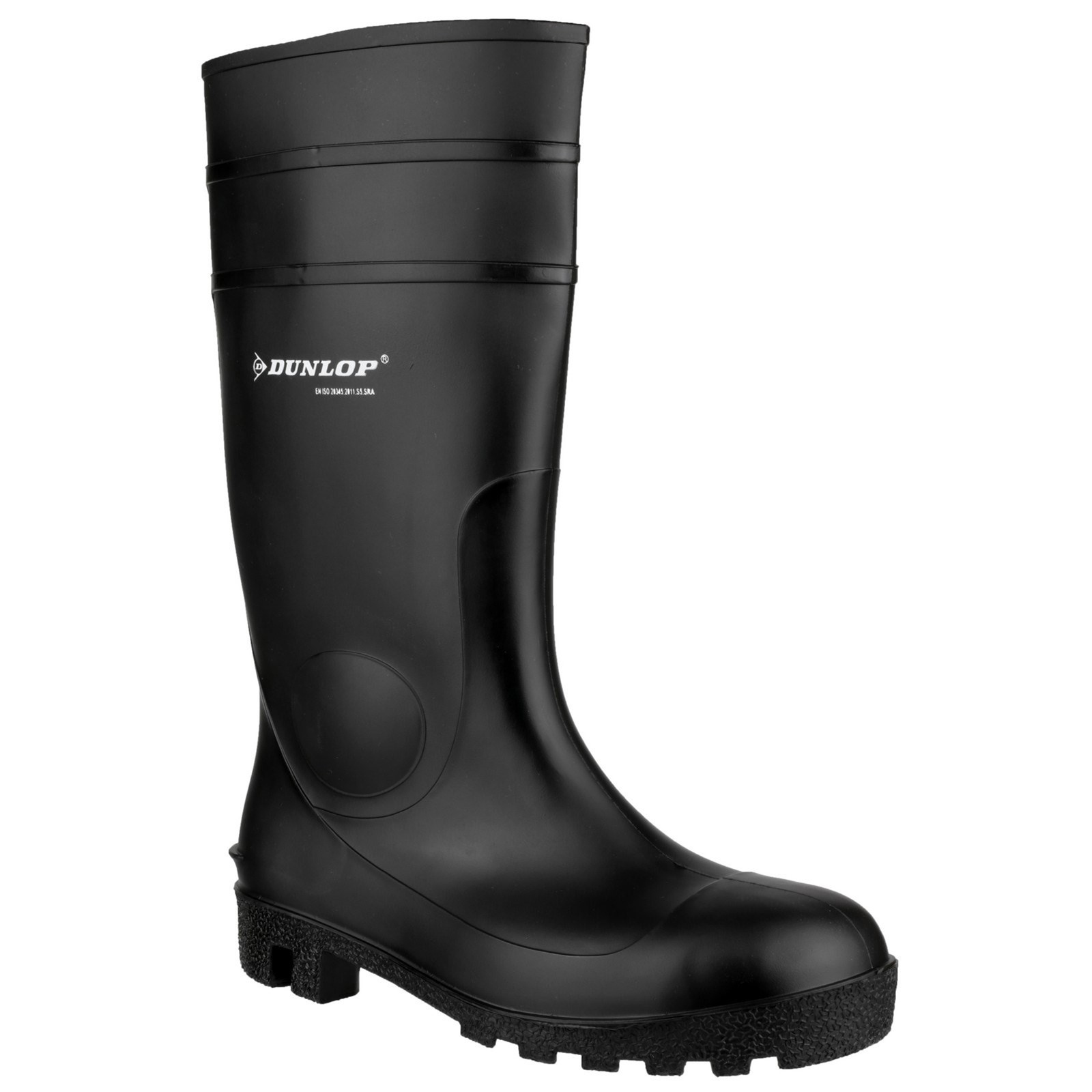 Dunlop 142PP Black Stainless Steel Toe Capped Unisex Safety Boots 8, EU 42 EN ISO 20345:2011.S5.SRA, CE