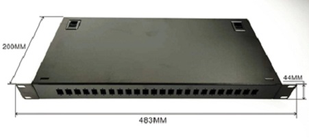 143-842 RS PRO 24 Port SC Fibre Optic Patch Panel, 1 U 44 mm