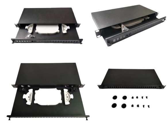 RS PRO 24 Port ST, Duplex Fibre Optic Patch Panel, 1 U 44.5 mm