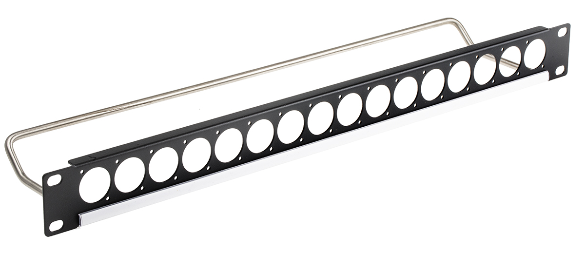 RS PRO Audio, Video Audio/Video 16 Port Patch Panel, 1 U Rack Height