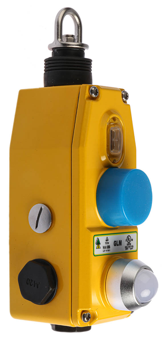 IDEM GLM Rope Pull Switch 205 mm, Straight, 2 NO/2 NC