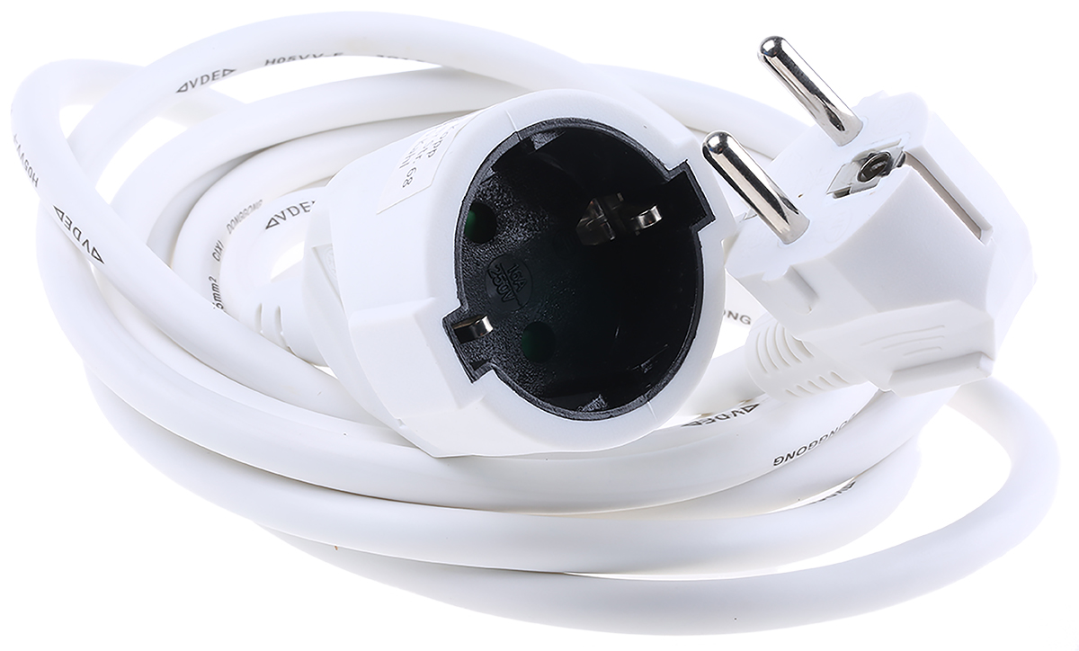 Kopp 3 m 1 Socket Type F - German Schuko Extension Lead, 250V, IP20