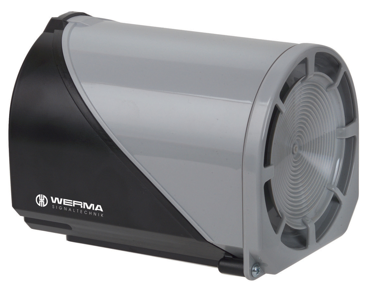Werma 144 Series Electronic Sounder Base, IP65, AC 230V, 32-Tone 105 dB @ 1m