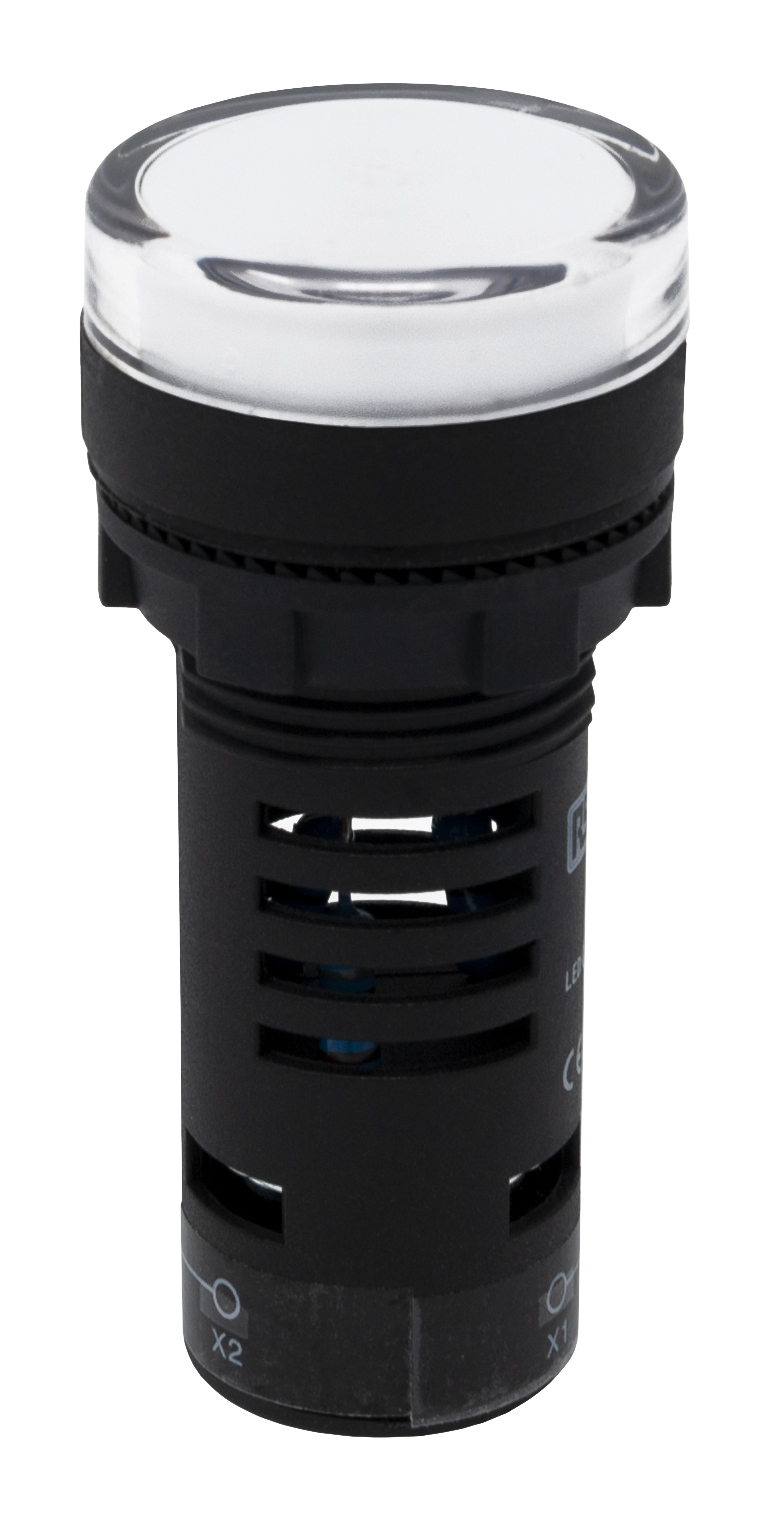 144-1176 RS PRO, LEDtec, Panel Mount Green, Red LED Indicator, 22 mm Cutout, IP65, Round, 110V ac