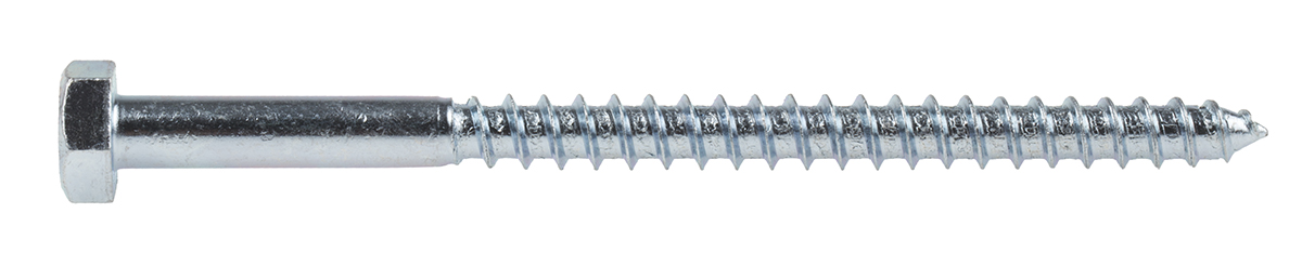144-3542 RS PRO Hex Coach Screw, Steel Bright Zinc, M10 x 150 mm