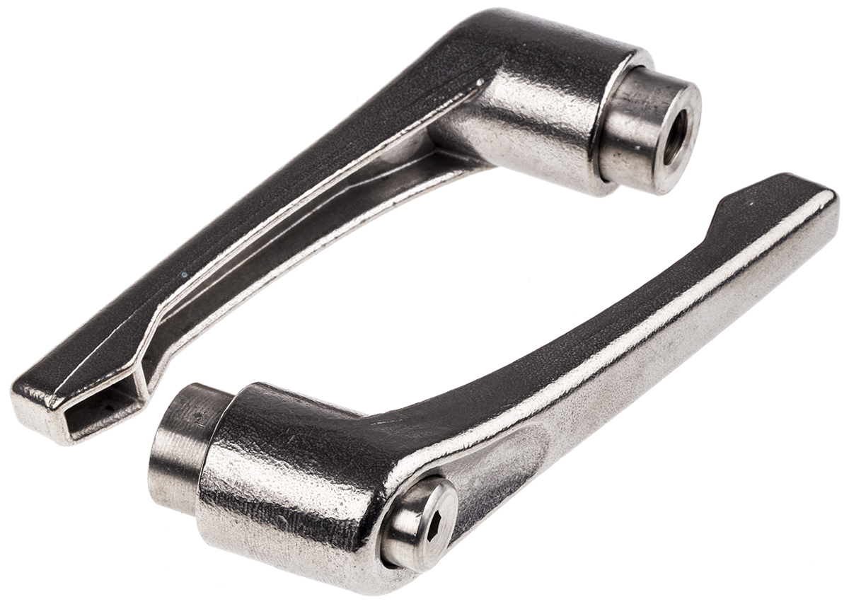 RS PRO Stainless Steel Clamping Lever, M12 x 108 mm
