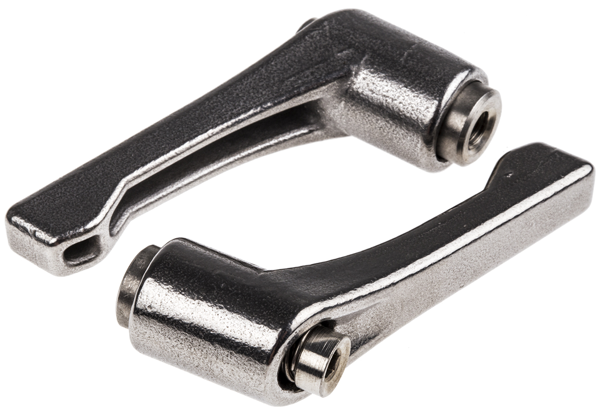RS PRO Stainless Steel Clamping Lever, M5 x 42 mm