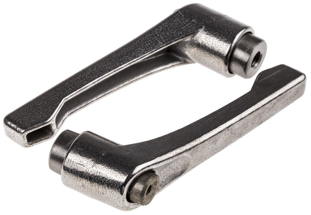 RS PRO Stainless Steel Clamping Lever, M6 x 65 mm