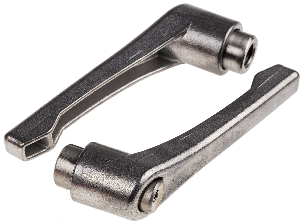 RS PRO Stainless Steel Clamping Lever, M10 x 78 mm