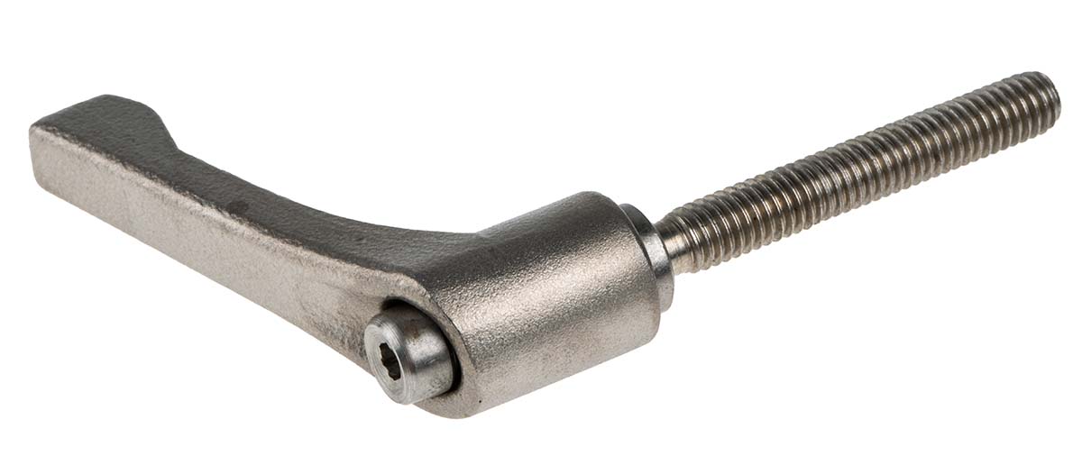 RS PRO Stainless Steel Clamping Lever, M6 x 40 mm