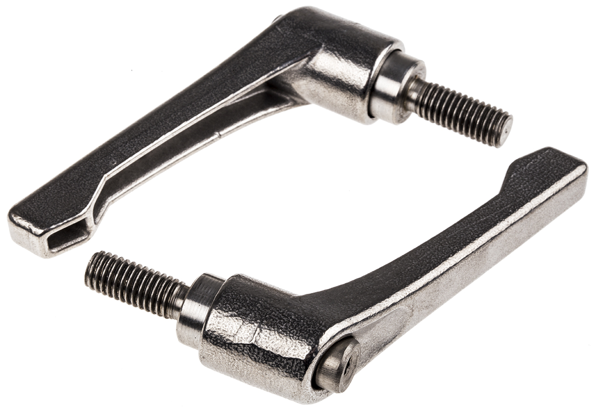 RS PRO Stainless Steel Clamping Lever, M8 x 20 mm