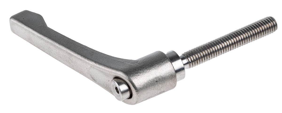 RS PRO Stainless Steel Clamping Lever, M8 x 50 mm
