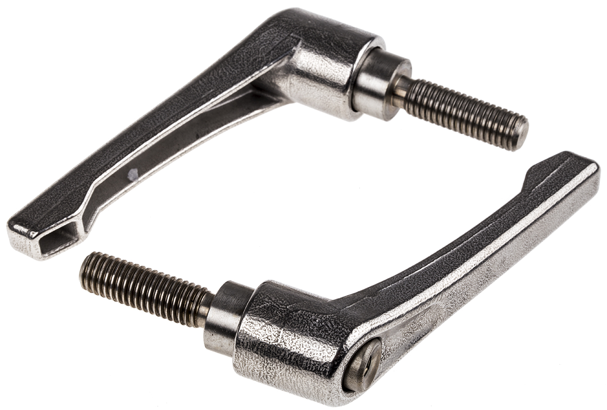 RS PRO Stainless Steel Clamping Lever, M10 x 32 mm