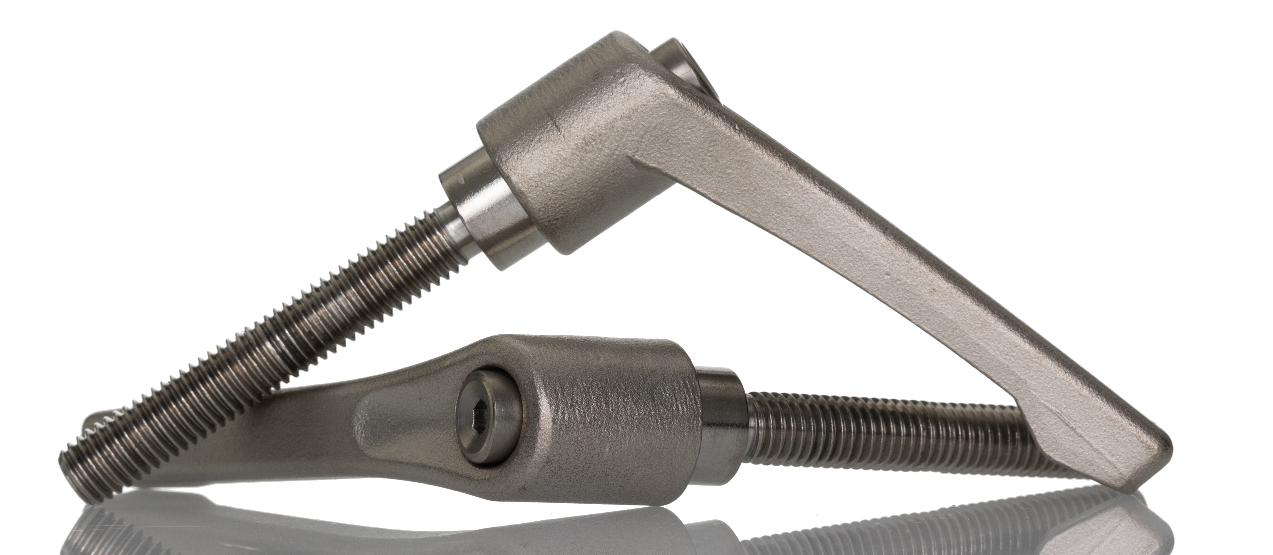 RS PRO Stainless Steel Clamping Lever, M10 x 63 mm
