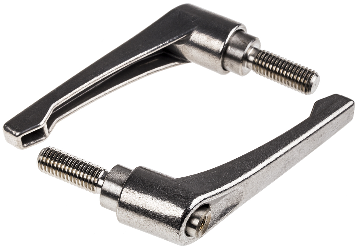 RS PRO Stainless Steel Clamping Lever, M12 x 32 mm