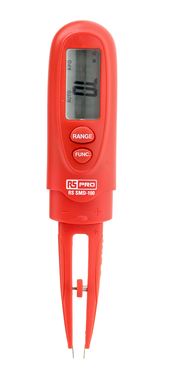 RS PRO Component Tester RC Component Test Tweezers Resistance Resolution 100 mΩ, Capacitance Measurement Resolution 1 pF