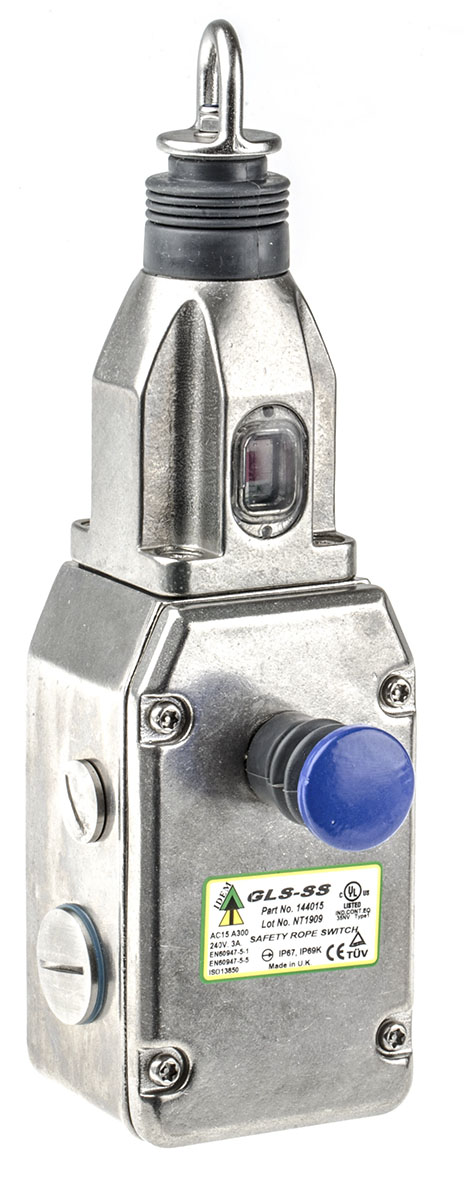 144015 IDEM GLS-SS Rope Pull Switch 239 mm, 2 NO/2 NC