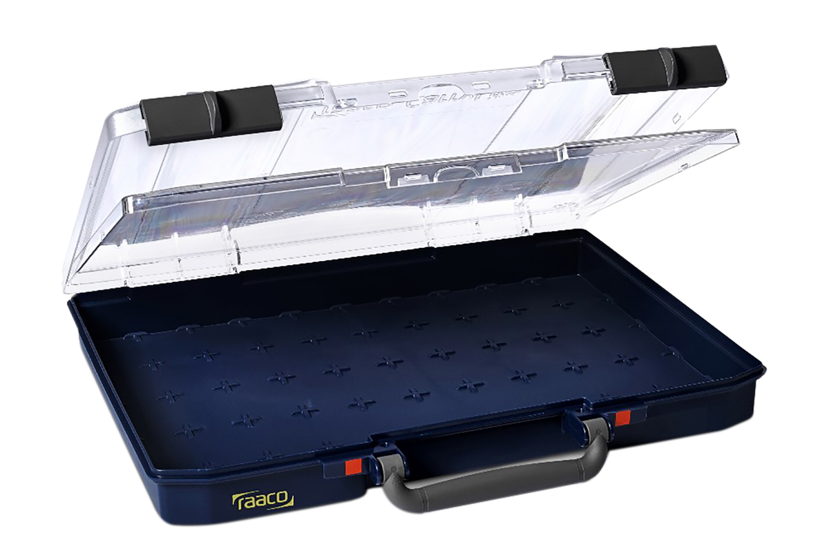 Raaco 55 Cell Blue Polypropylene Adjustable Compartments Compartment Box, 58 mm x 413mm x 330 mm