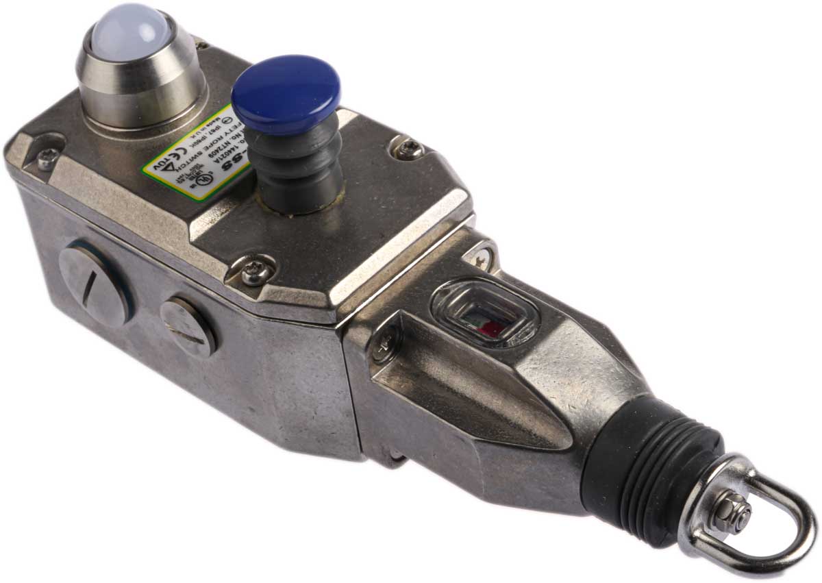 144021a IDEM GLS-SS Rope Pull Switch 239 mm, Straight, 2 NO/2 NC